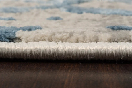 Dynamic Rugs Quartz 27039 Ivory / Blue Rugs - Pile