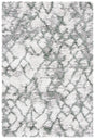 Safavieh Horizon Shag 800 4'-0" x 6'-0" Rug in Ivory / Green