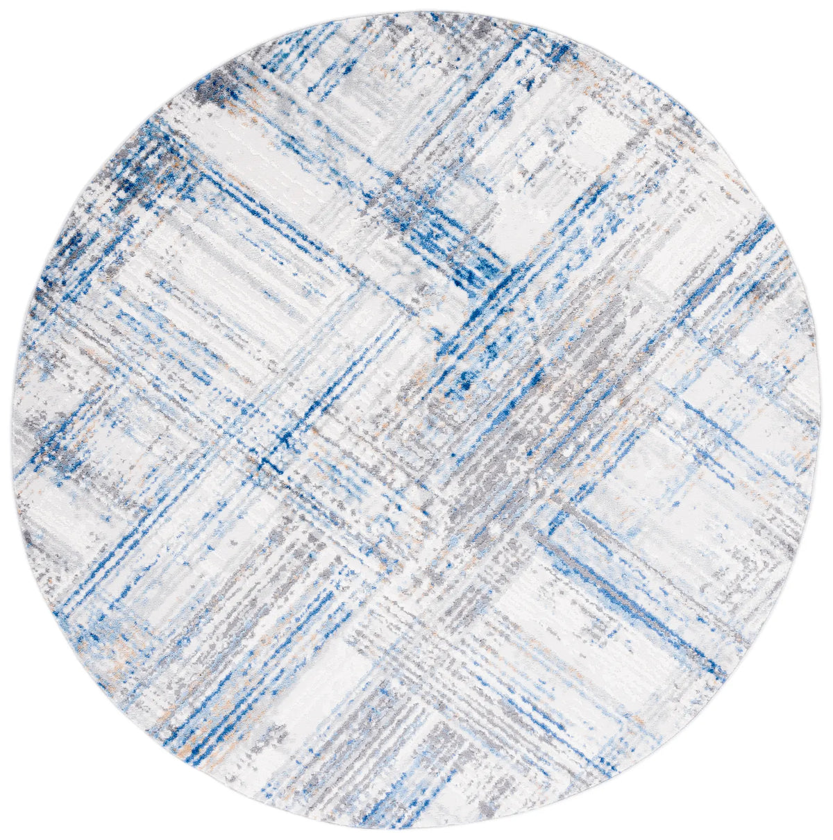 Safavieh Shivan 100 6'-7" x 6'-7" Rug in Ivory / Blue