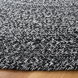 Safavieh Braided 5'-0" x 5'-0" Rug in Black