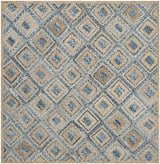 Safavieh Cape Cod 6'-0" x 6'-0" Rug in Natural / Blue