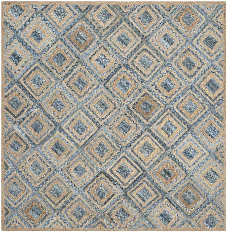 Safavieh Cape Cod 6'-0" x 6'-0" Rug in Natural / Blue