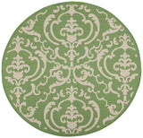 Safavieh Courtyard 6'-7" x 6'-7" Rug in Olive / Natural