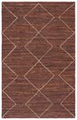 Safavieh Vintage Leather 4'-0" x 6'-0" Rug in Brown / Natural