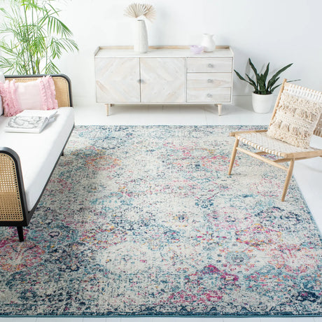 Safavieh Madison 10'-0" x 14'-0" Rug in Navy / Teal