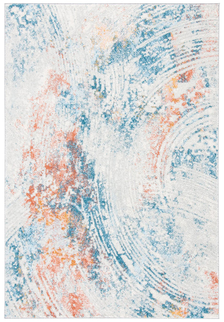 Safavieh Tulum 4'-0" x 6'-0" Rug in Ivory / Dark Blue