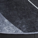 Safavieh Santa Monica 6'-0" x 6'-0" Rug in Dark Grey / Turquoise