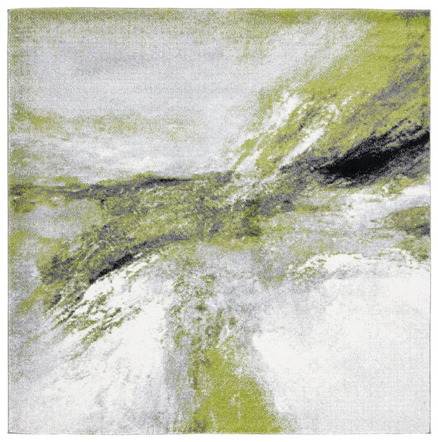 Safavieh Galaxy 6'-7" x 6'-7" Rug in Grey / Green