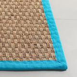 Safavieh Natural Fiber 4'-0" x 6'-0" Rug in Natural / Turquoise