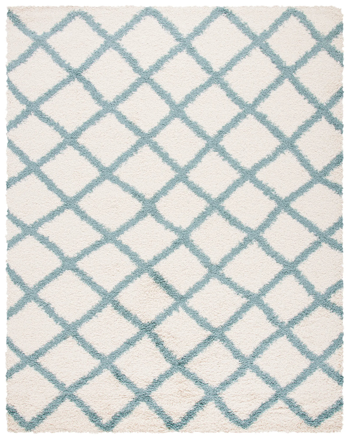 Safavieh Sgd-Dallas Shag 6'-0" x 9'-0" Rug in Ivory / Seafoam