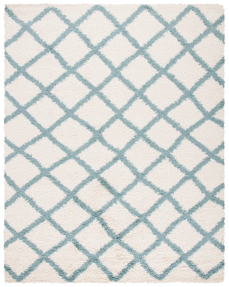 Safavieh Sgd-Dallas Shag 6'-0" x 9'-0" Rug in Ivory / Seafoam