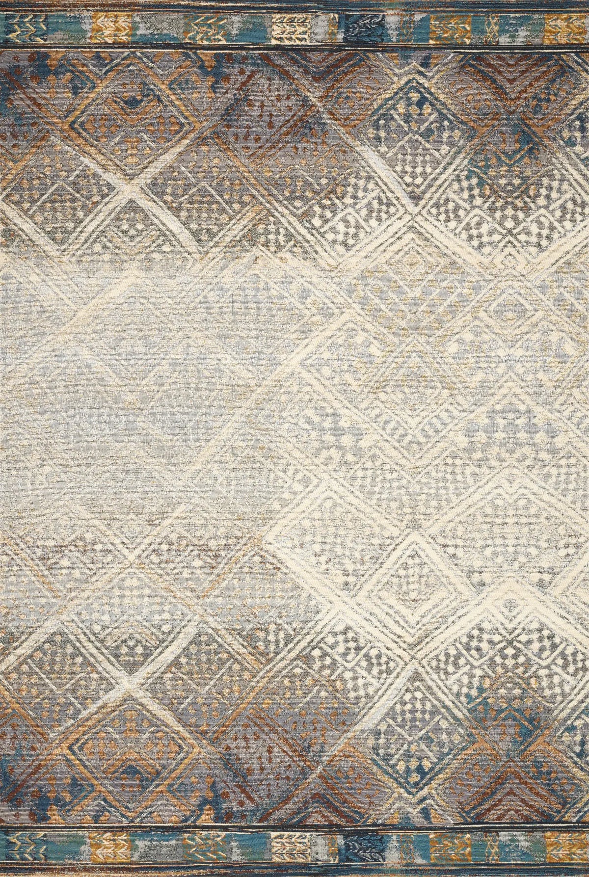 Loloi Mika Mik-02 Ivory / Mediterranean Rugs - main flat