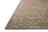Loloi Mabel MBL-01 Traditional Hand Tufted Bark, Graphite Rug - rug corner