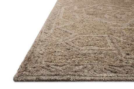 Loloi Mabel MBL-01 Traditional Hand Tufted Bark, Graphite Rug - rug corner