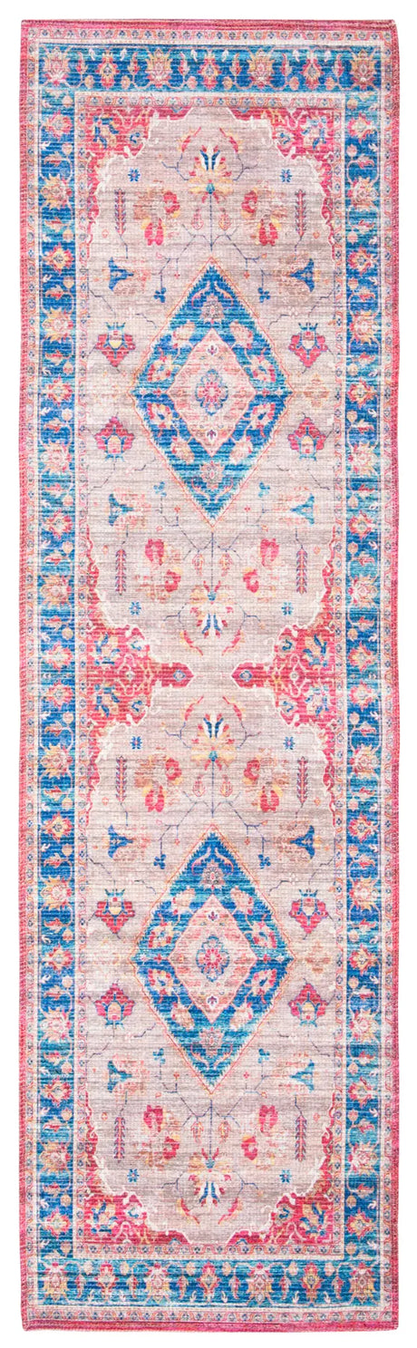 Safavieh Saffron 2'-3" x 8'-0" Rug in Rust / Ivory