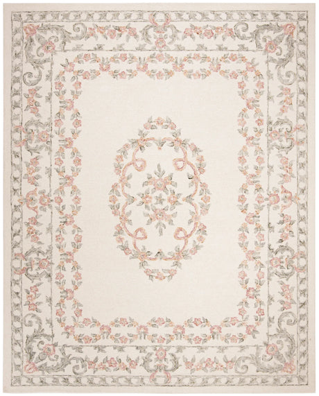 Safavieh Aubusson 10'-0" x 14'-0" Rug in Ivory / Pink