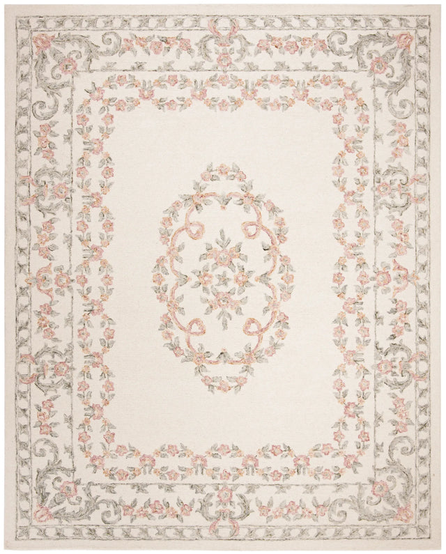 Safavieh Aubusson 10'-0" x 14'-0" Rug in Ivory / Pink