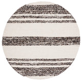 Safavieh Natura 6'-0" x 6'-0" Rug in Black / Ivory