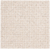 Safavieh Micro-Loop 5'-0" x 5'-0" Rug in Taupe / Ivory