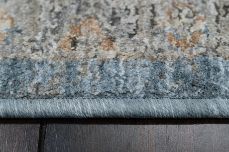 Dynamic Rugs Autumn 10920 Power Loomed Traditional Blue/Beige Rug - Pile