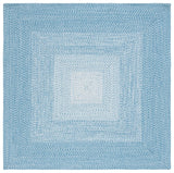 Safavieh Braided 6'-0" x 6'-0" Rug in Aqua