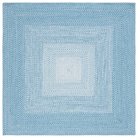 Safavieh Braided 6'-0" x 6'-0" Rug in Aqua