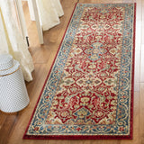 Safavieh Kashan 2'-6" x 10'-0" Rug in Red / Blue