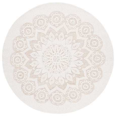 Safavieh Blossom 6'-0" x 6'-0" Rug in Ivory / Light Brown