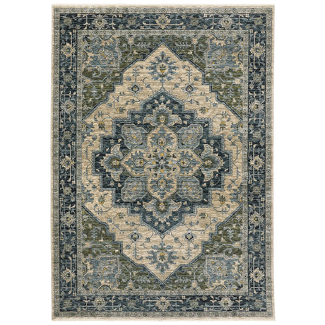 Oriental Weavers Sphinx Aberdeen 051G1 Blue/Beige Rugs - main flat