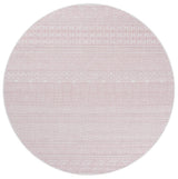 Safavieh Courtyard 6'-7" x 6'-7" Rug in Ivory / Pink