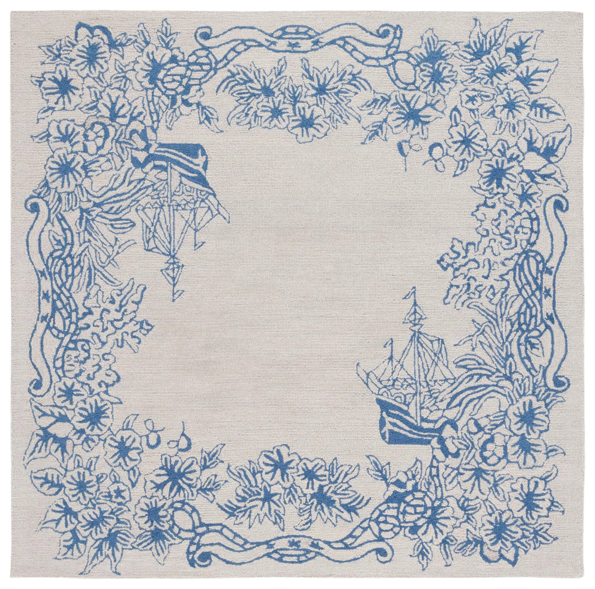 Safavieh Chelsea 6'-0" x 6'-0" Rug in Blue / Grey