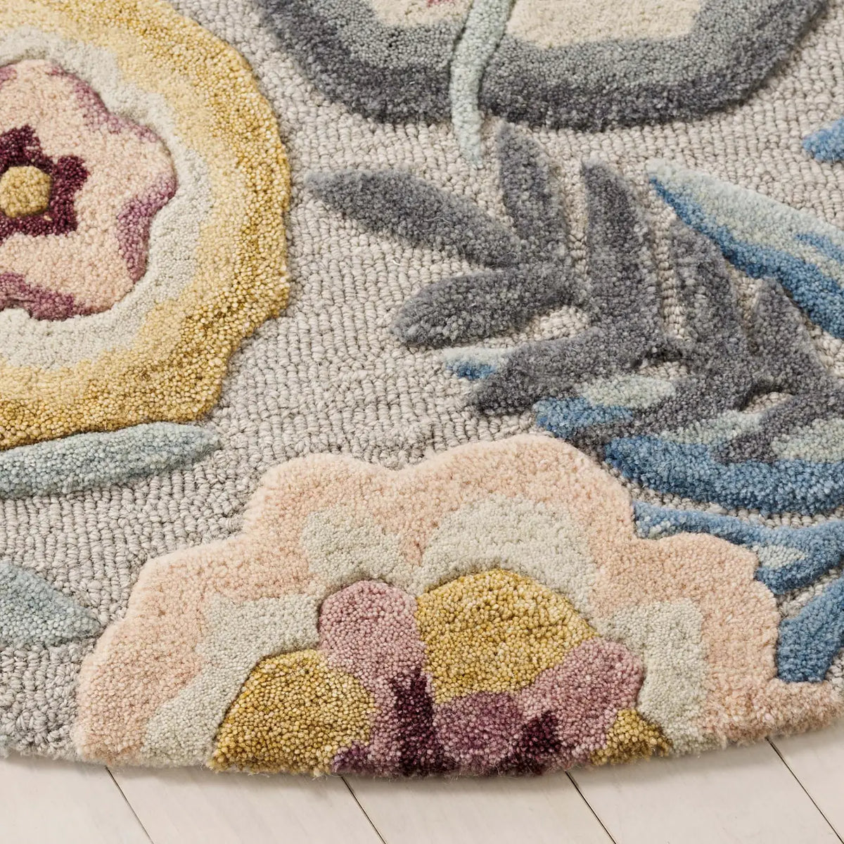 Safavieh Bellagio 6'-0" x 6'-0" Rug in Grey / Pink