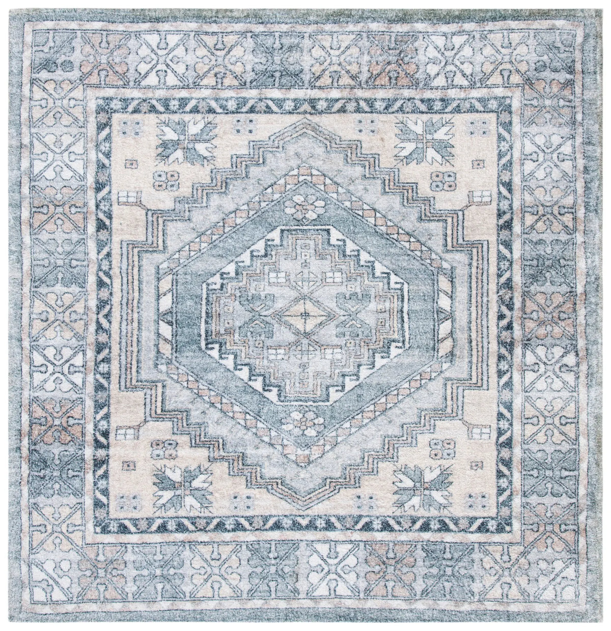 Safavieh Saffron 6'-0" x 6'-0" Rug in Grey / Ivory