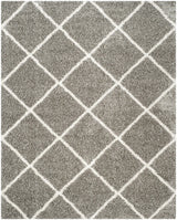 Safavieh Hudson Shag 10'-0" x 14'-0" Rug in Grey / Ivory