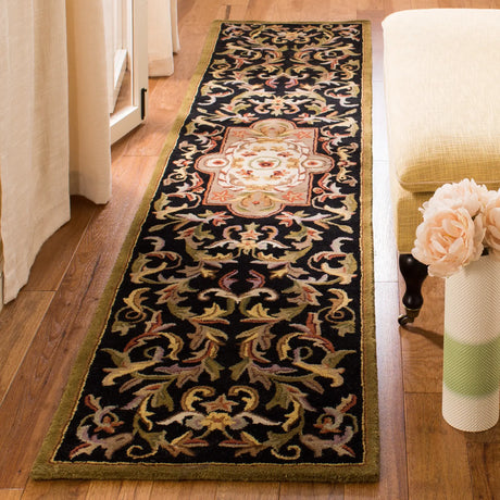 Safavieh Classic 2'-3" x 10'-0" Rug in Black / Beige