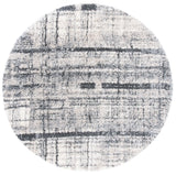 Safavieh Fontana Shag  800 5'-3" x 5'-3" Rug in Ivory / Grey