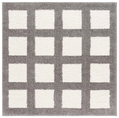 Safavieh Norway 6'-7" x 6'-7" Rug in Grey / Ivory