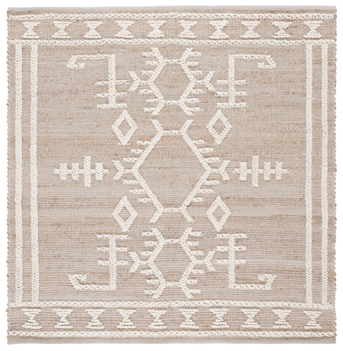 Safavieh Natural Fiber 6'-0" x 6'-0" Rug in Natural / Ivory