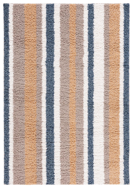 Safavieh Calico Shag 4'-0" x 6'-0" Rug in Taupe / Ivory