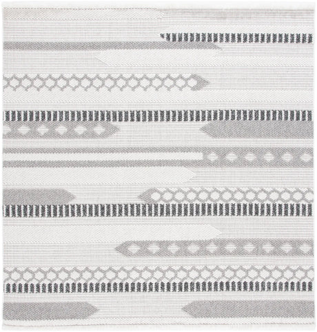 Safavieh Lotus 6'-7" x 6'-7" Rug in Ivory / Dark Grey