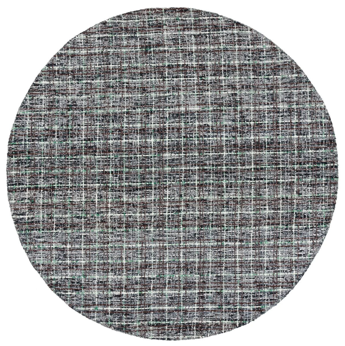 Safavieh Abstract 6'-0" x 6'-0" Rug in Dark Grey / Brown