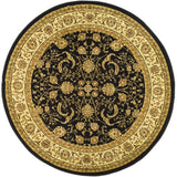 Safavieh Lyndhurst 5'-3" x 5'-3" Rug in Black / Ivory