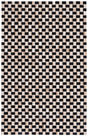 Safavieh Studio Leather 4'-0" x 6'-0" Rug in Black / Ivory