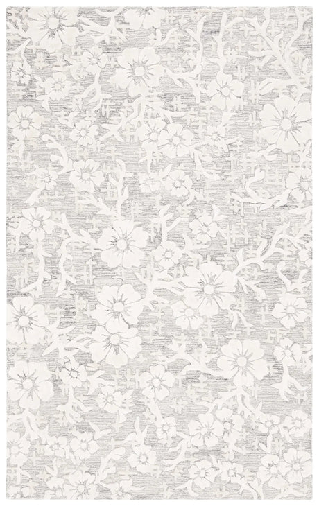 Safavieh Glamour 4'-0" x 6'-0" Rug in Grey / Ivory