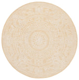 Safavieh Ebony 6'-0" x 6'-0" Rug in Ivory / Gold