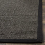 Safavieh Natural Fiber 4'-0" x 6'-0" Rug in Charcoal / Charcoal