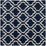 Safavieh Hudson Shag 7'-0" x 7'-0" Rug in Navy / Ivory