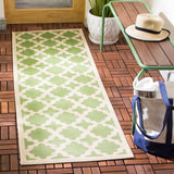 Safavieh Courtyard 2'-3" x 10'-0" Rug in Green / Beige