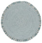 Safavieh Braided 5'-0" x 5'-0" Rug in Blue / Ivory