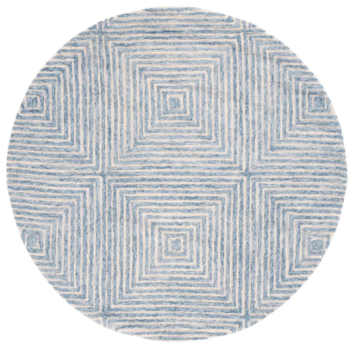 Safavieh Metro 6'-0" x 6'-0" Rug in Light Blue / Ivory